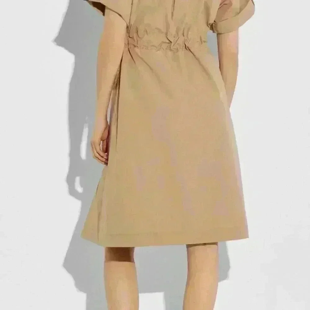 Coach Tie Waist Shirt Dress - Picture 3 of 3